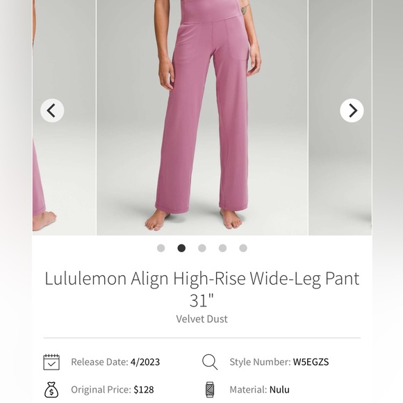 lululemon athletica Pants - Lululemon Align HR Wide Leg Pant/Leggings 12 NWOT